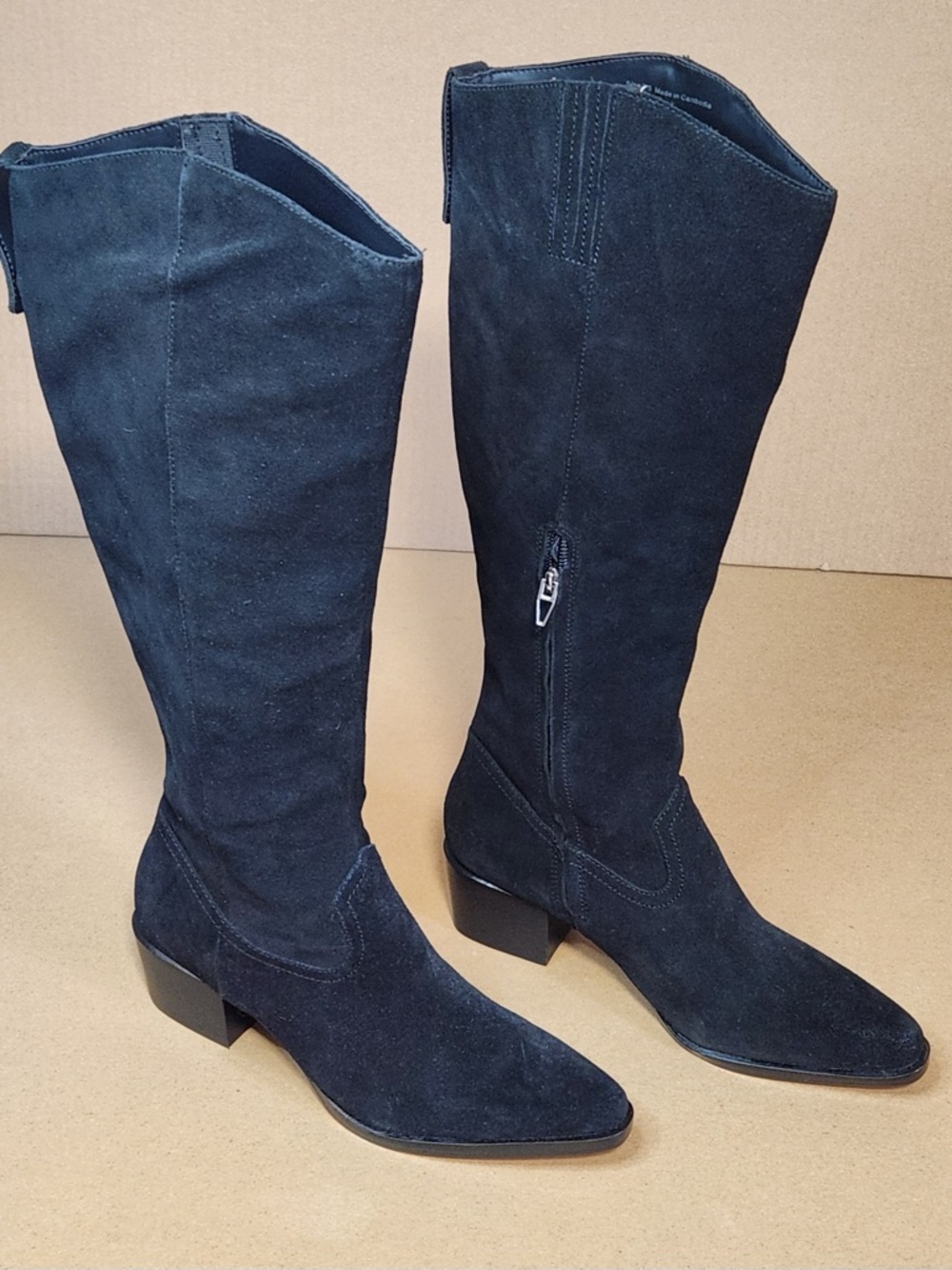 Dolce Vita Regy Western Black Suede Boot Sz 7.5